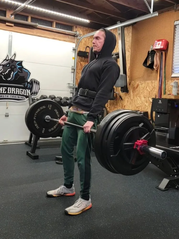 Nathan Misura deadlifting at Stone Dragon Strength Training in Tacoma, WA